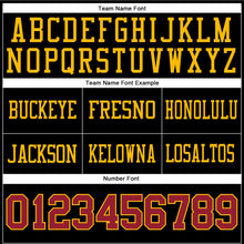 Laden Sie das Bild in den Galerie-Viewer, Custom Black Cardinal-Gold Authentic Football Jersey
