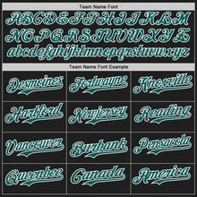 Load image into Gallery viewer, Custom Black Midnight Green-White Authentic Baseball Jersey

