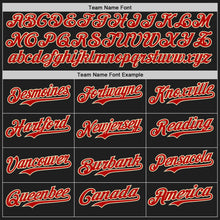 Load image into Gallery viewer, Custom Black Cream-Red Authentic Baseball Jersey
