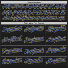 Load image into Gallery viewer, Custom Black Royal-Old Gold Authentic Baseball Jersey
