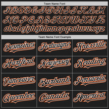 Charger l&#39;image dans la galerie, Custom Black White-Orange Authentic Baseball Jersey
