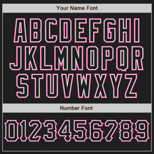 Charger l&#39;image dans la galerie, Custom Black White-Pink Authentic Baseball Jersey
