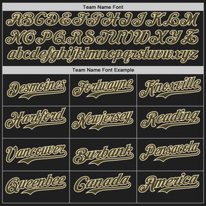 Custom Black Olive-Cream Authentic Baseball Jersey