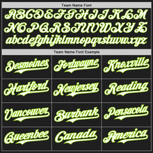 Charger l&#39;image dans la galerie, Custom Black White-Neon Green Authentic Baseball Jersey
