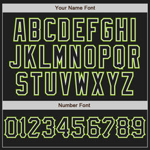 Charger l&#39;image dans la galerie, Custom Black White-Neon Green Authentic Baseball Jersey
