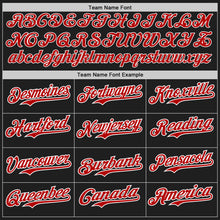 Charger l&#39;image dans la galerie, Custom Black Red-White Authentic Baseball Jersey
