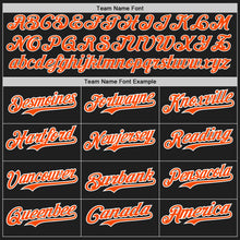 Charger l&#39;image dans la galerie, Custom Black Orange-White Authentic Baseball Jersey
