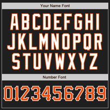 Charger l&#39;image dans la galerie, Custom Black Orange-White Authentic Baseball Jersey
