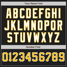 Charger l&#39;image dans la galerie, Custom Black Gold-White Authentic Baseball Jersey
