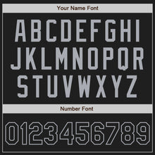 Загрузить изображение в средство просмотра галереи, Custom Stitched Black Gray Baseball Pullover Sweatshirt Hoodie
