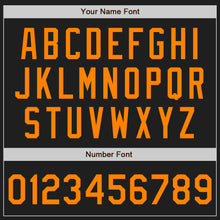 Load image into Gallery viewer, Custom Stitched Black Bay Orange Baseball Pullover Sweatshirt Hoodie
