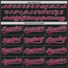 Load image into Gallery viewer, Custom Black Maroon-Gray Authentic Baseball Jersey

