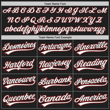 Charger l'image dans la galerie, Custom Black Light Blue Red-White Authentic Baseball Jersey
