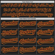 Laden Sie das Bild in den Galerie-Viewer, Custom Black Orange-Old Gold Authentic Baseball Jersey
