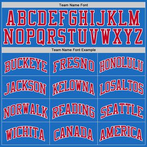 Custom Blue Red-White Authentic Throwback Basketball Jersey