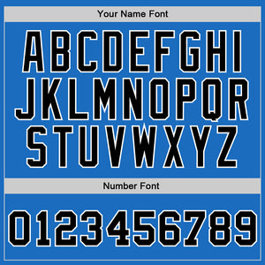 Custom Blue Black-White Authentic Throwback Basketball Jersey