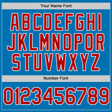 Load image into Gallery viewer, Custom Blue Red-White Authentic Baseball Jersey
