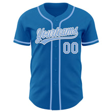 Charger l&#39;image dans la galerie, Custom Blue Light Blue-White Authentic Baseball Jersey
