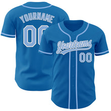Charger l&#39;image dans la galerie, Custom Blue Light Blue-White Authentic Baseball Jersey
