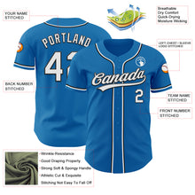 Laden Sie das Bild in den Galerie-Viewer, Custom Blue White-Black Authentic Baseball Jersey
