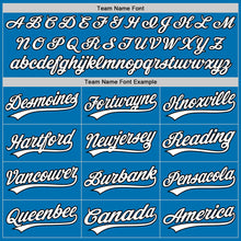 Laden Sie das Bild in den Galerie-Viewer, Custom Blue White-Black Authentic Baseball Jersey
