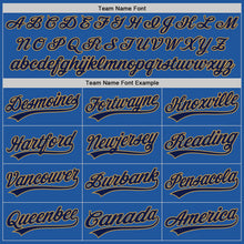 Laden Sie das Bild in den Galerie-Viewer, Custom Blue Navy-Old Gold Authentic Throwback Baseball Jersey
