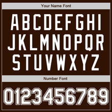 Load image into Gallery viewer, Custom Brown White Authentic Baseball Jersey
