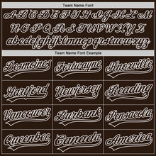 Load image into Gallery viewer, Custom Brown-White Authentic Baseball Jersey
