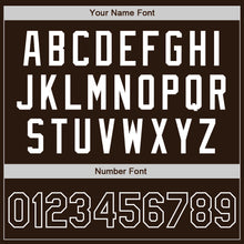 Load image into Gallery viewer, Custom Brown-White Authentic Baseball Jersey
