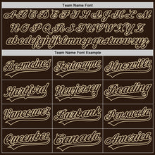 Load image into Gallery viewer, Custom Brown-Cream Authentic Baseball Jersey
