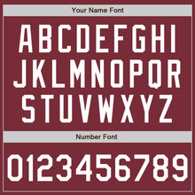Загрузить изображение в средство просмотра галереи, Custom Stitched Burgundy White-Burgundy Baseball Pullover Sweatshirt Hoodie
