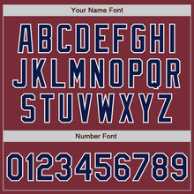 Загрузить изображение в средство просмотра галереи, Custom Stitched Burgundy Navy-White Baseball Pullover Sweatshirt Hoodie
