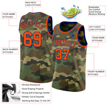 Laden Sie das Bild in den Galerie-Viewer, Custom Camo Orange-Royal Authentic Salute To Service Basketball Jersey
