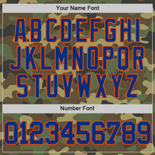 Laden Sie das Bild in den Galerie-Viewer, Custom Camo Royal-Orange Authentic Salute To Service Basketball Jersey
