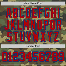Laden Sie das Bild in den Galerie-Viewer, Custom Camo Red-Royal Authentic Salute To Service Basketball Jersey
