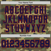 Laden Sie das Bild in den Galerie-Viewer, Custom Camo Navy-Red Authentic Salute To Service Basketball Jersey
