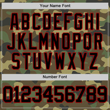 Load image into Gallery viewer, Custom Camo Black-Red Authentic Salute To Service Basketball Jersey

