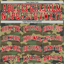 Laden Sie das Bild in den Galerie-Viewer, Custom Camo Red-White Authentic Salute To Service Basketball Jersey
