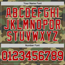 Laden Sie das Bild in den Galerie-Viewer, Custom Camo Red-White Authentic Salute To Service Basketball Jersey
