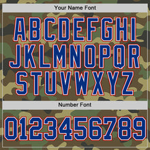 Laden Sie das Bild in den Galerie-Viewer, Custom Camo Royal White-Red Authentic Salute To Service Basketball Jersey
