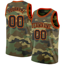 Charger l&#39;image dans la galerie, Custom Camo Black-Orange Authentic Salute To Service Basketball Jersey
