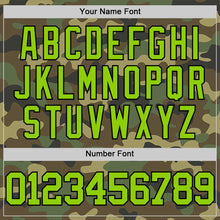 Laden Sie das Bild in den Galerie-Viewer, Custom Camo Neon Green-Black Authentic Salute To Service Basketball Jersey

