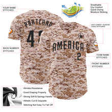 Загрузить изображение в средство просмотра галереи, Custom Camo Black Authentic Salute To Service Baseball Jersey
