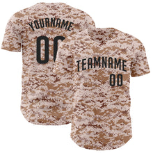 Загрузить изображение в средство просмотра галереи, Custom Camo Black Authentic Salute To Service Baseball Jersey

