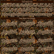 Загрузить изображение в средство просмотра галереи, Custom Camo Brown-Cream 3D Woodland Camo Authentic Salute To Service Baseball Jersey
