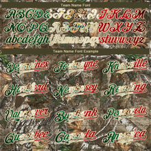 Charger l&#39;image dans la galerie, Custom Camo Vintage Mexican Flag-Cream 3D Woodland Camo Authentic Salute To Service Baseball Jersey
