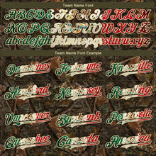 Charger l&#39;image dans la galerie, Custom Camo Vintage Mexican Flag-Cream 3D Woodland Camo Authentic Salute To Service Baseball Jersey
