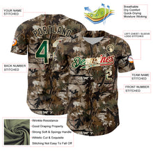 Charger l&#39;image dans la galerie, Custom Camo Vintage Mexican Flag-Cream 3D Woodland Camo Authentic Salute To Service Baseball Jersey
