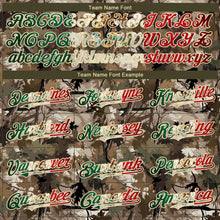 Charger l&#39;image dans la galerie, Custom Camo Vintage Mexican Flag-Cream 3D Woodland Camo Authentic Salute To Service Baseball Jersey
