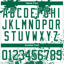 Laden Sie das Bild in den Galerie-Viewer, Custom Camo Kelly Green Black-White Splash Hockey Lace Neck Jersey
